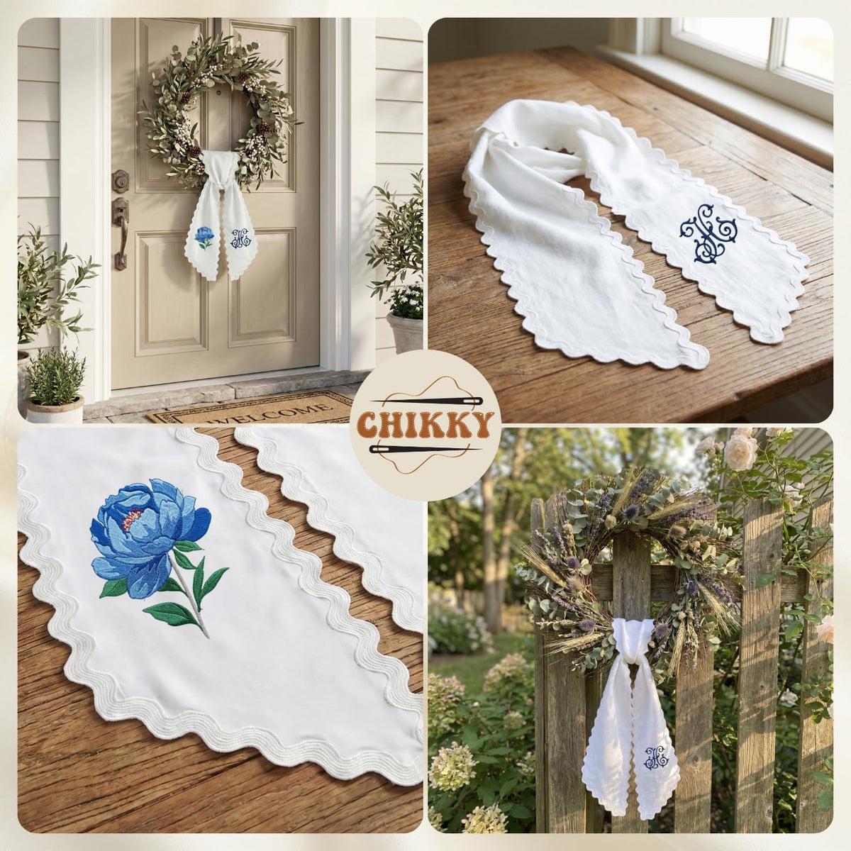 Christmas Personalized Wreath Sash — image 8
