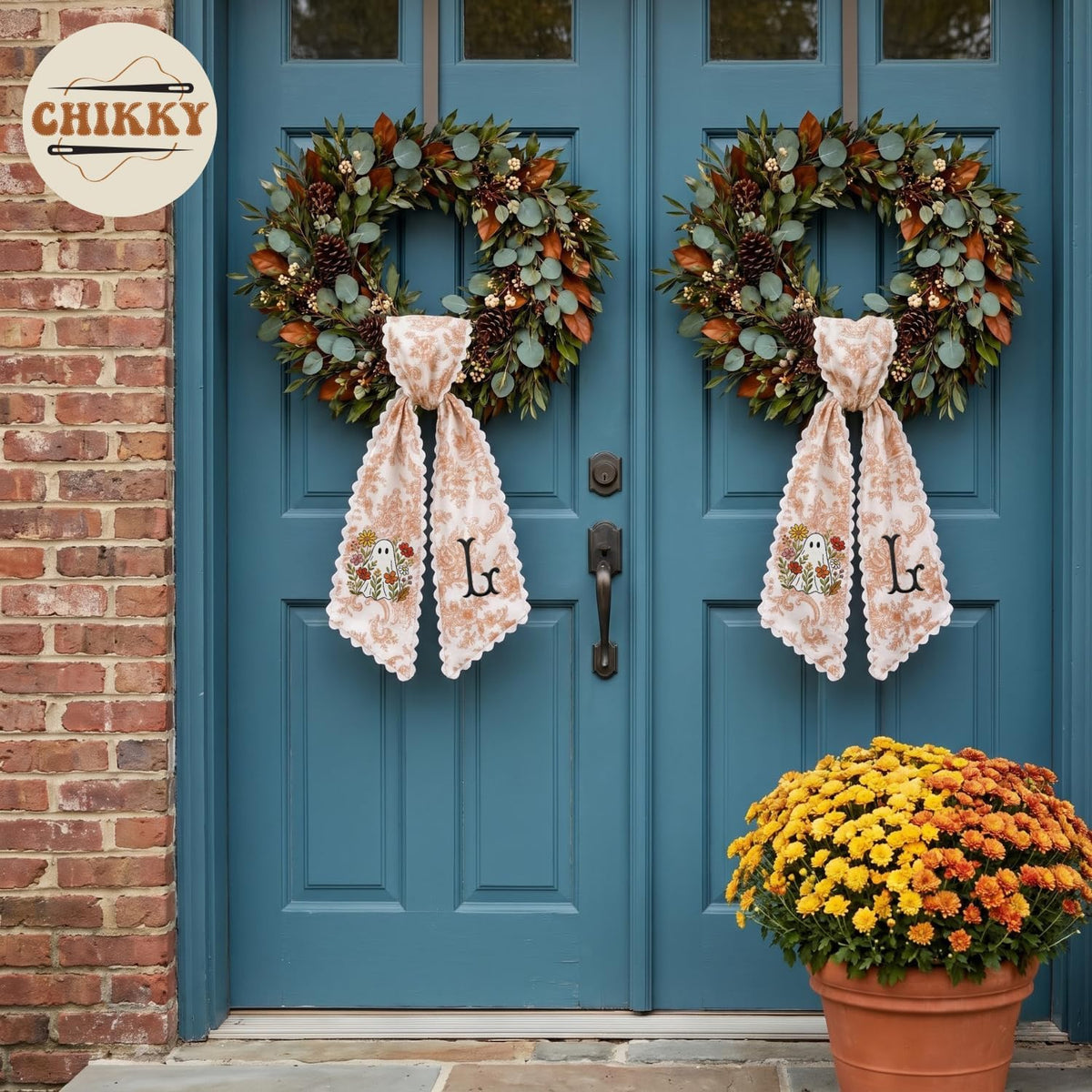 Halloween Personalized Wreath Sash — image 3