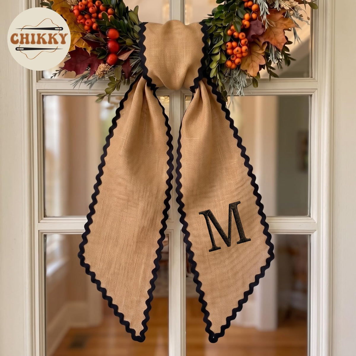 Halloween Personalized Wreath Sash — image 2