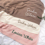 Personalized Knit Baby Blanket — 1 - Name Only — image 5