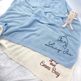 Personalized Knit Baby Blanket — 3 - Animals — image 3
