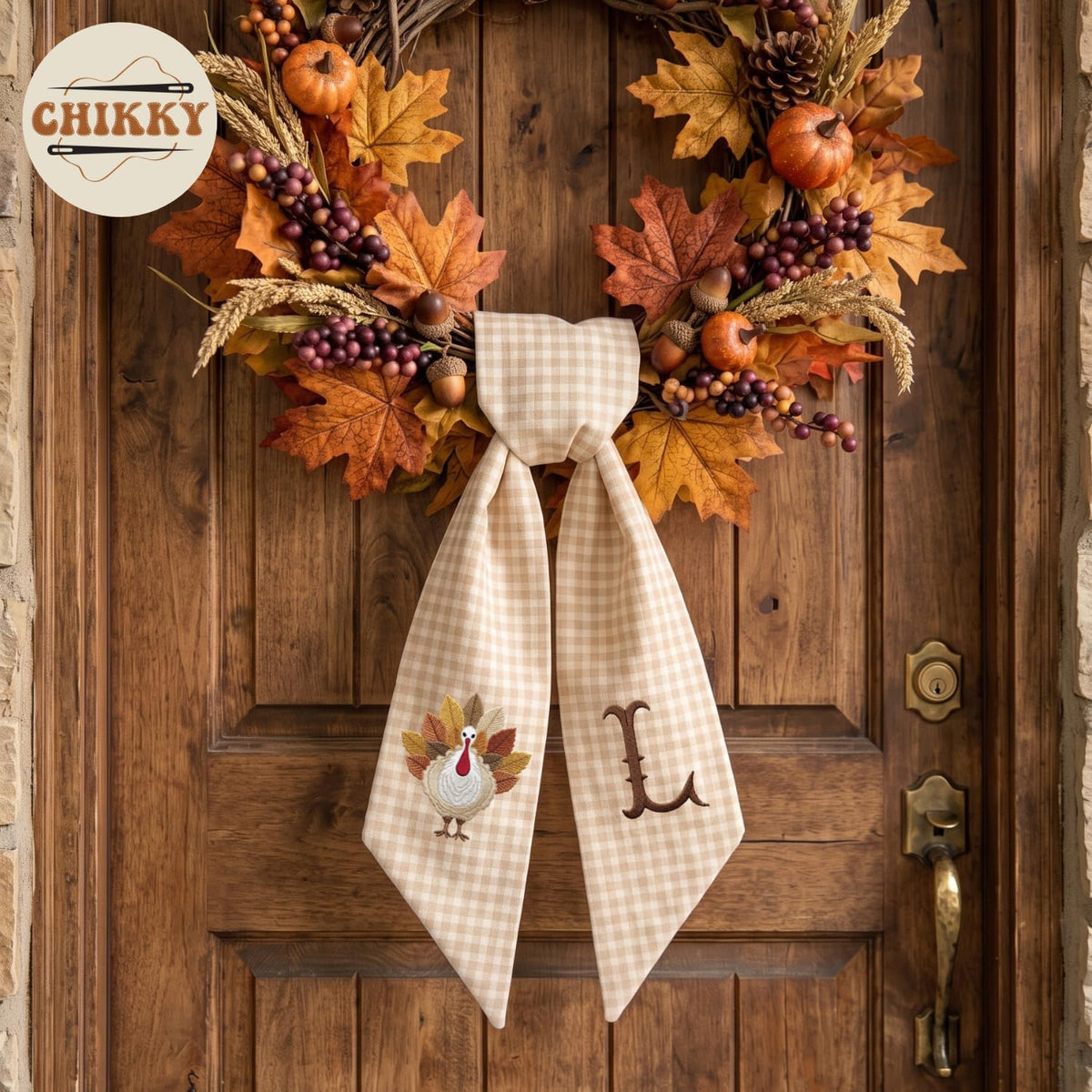 Autumn Personalized Wreath Sash — image 6