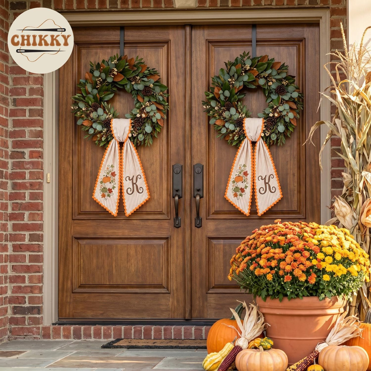 Halloween Personalized Wreath Sash — image 3