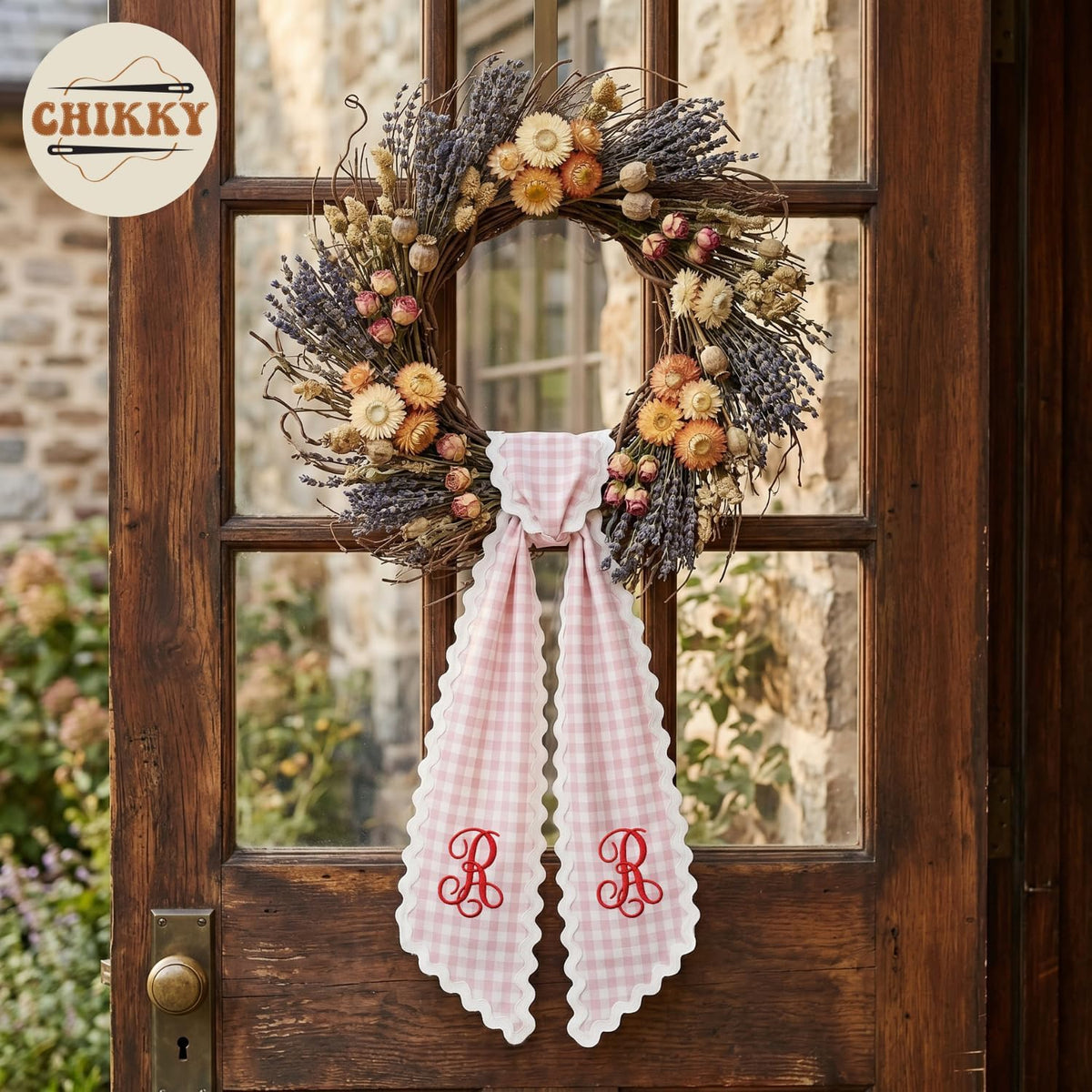 Christmas Personalized Wreath Sash — image 5