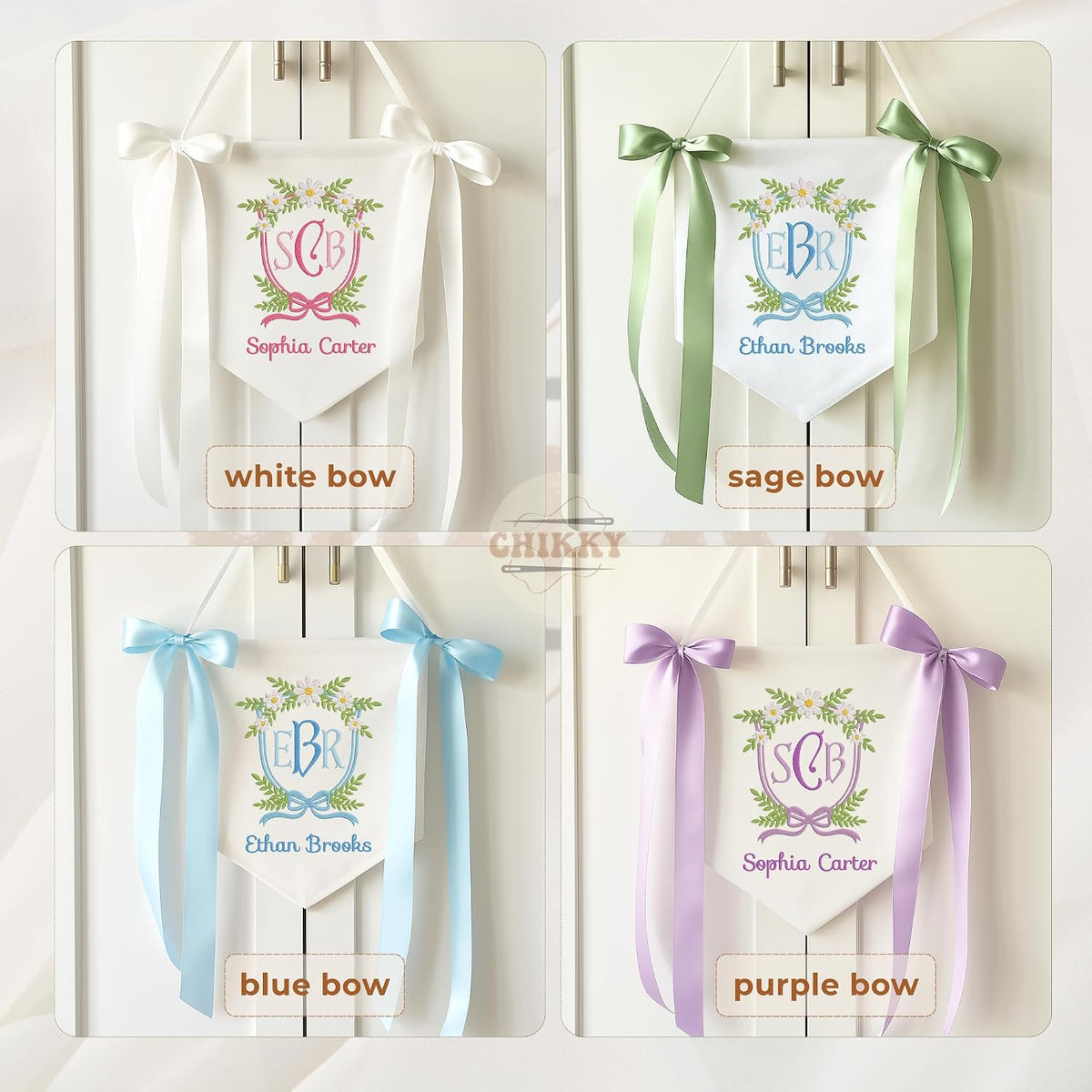 Personalized Embroidered Baby Name Banner — 7 — image 6