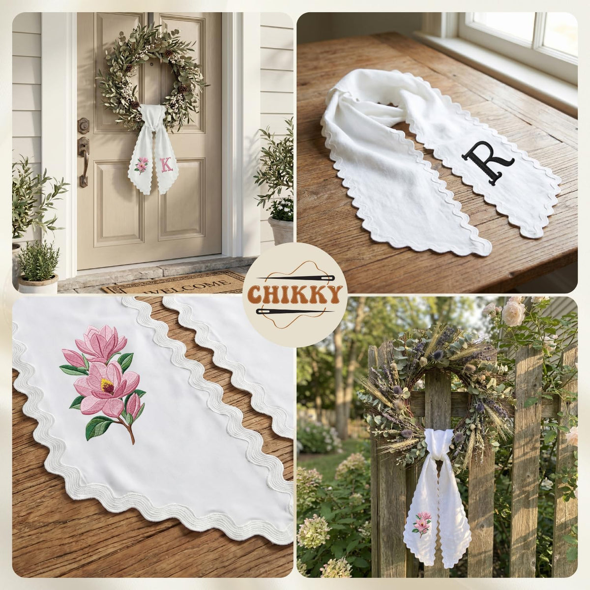 Christmas Personalized Wreath Sash — image 6