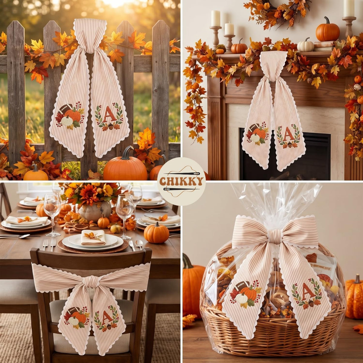 Halloween Personalized Wreath Sash — image 6