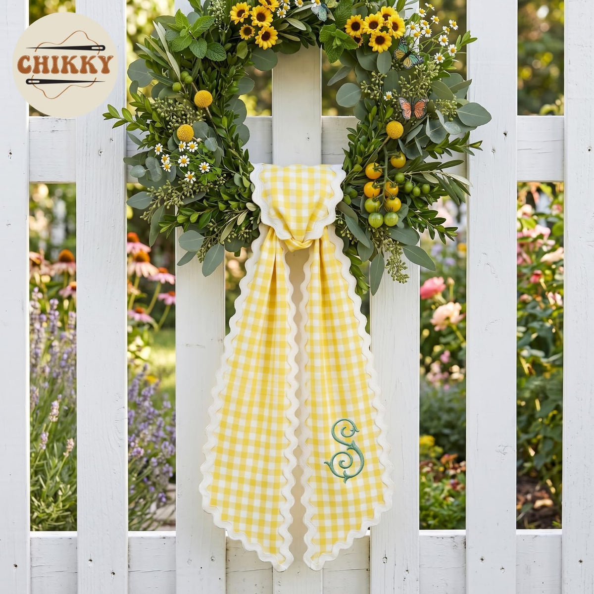 Christmas Personalized Wreath Sash — image 4