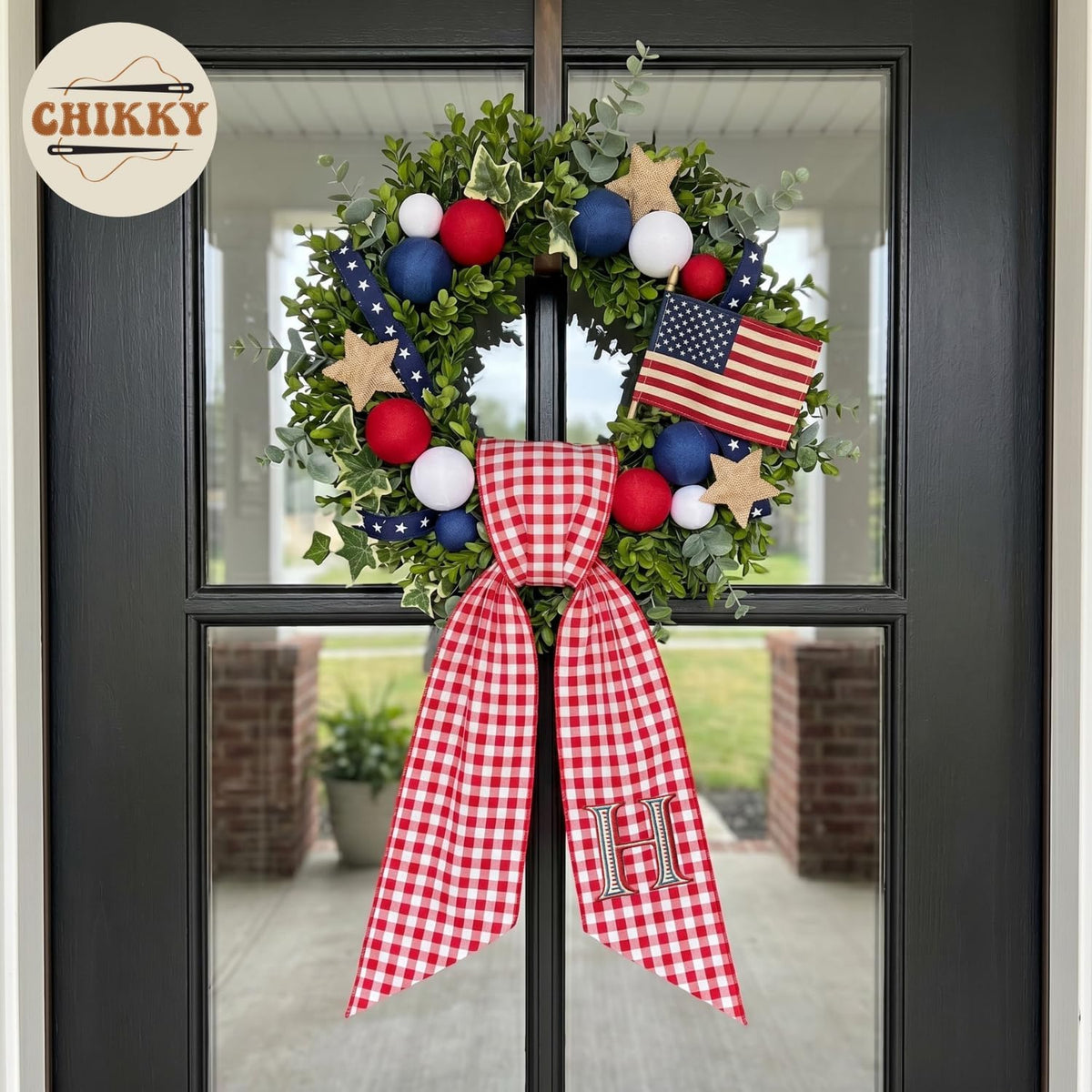 Patriotic Personalized Wreath Sash — 10 - America 250 — image 6