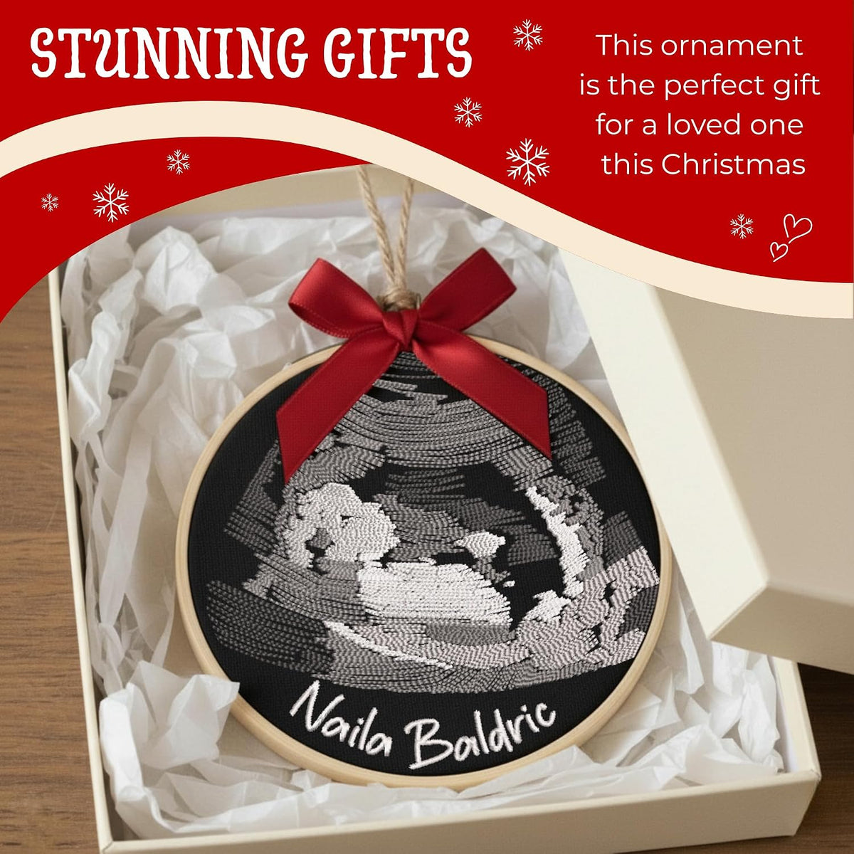 Personalized Baby's First Christmas Ornament — image 6