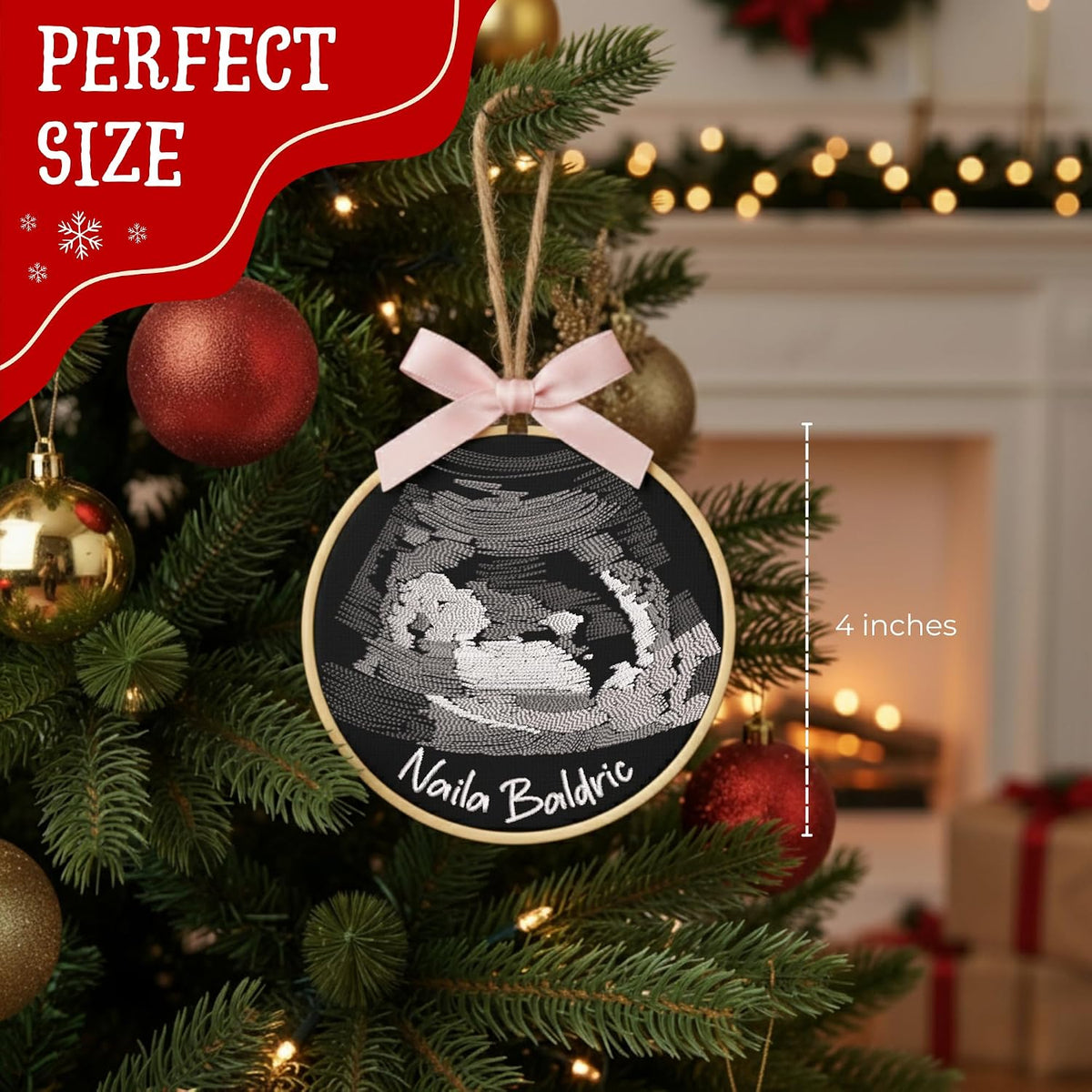 Personalized Baby's First Christmas Ornament — image 5