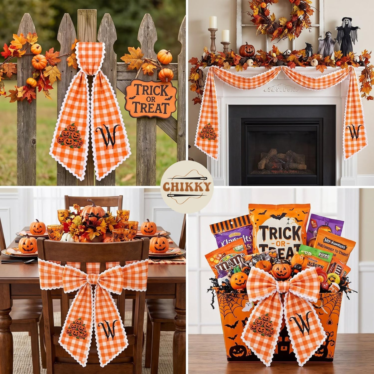 Halloween Personalized Wreath Sash — image 2