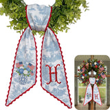 Monogram Personalized Wreath Sash — 8 - USA Hydrangea