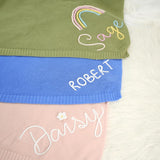 Personalized Knit Baby Blanket — 1 — image 3