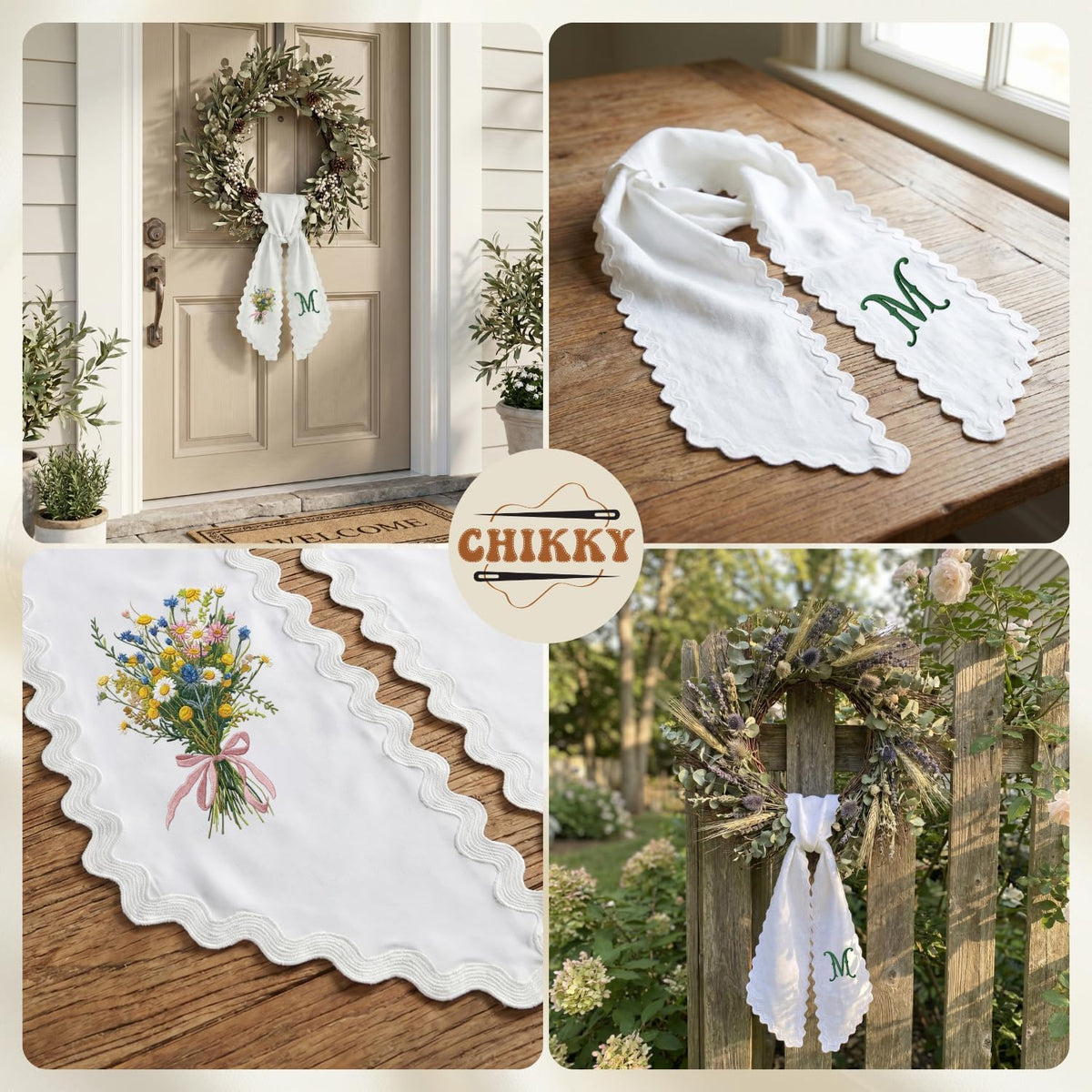 Christmas Personalized Wreath Sash — image 8