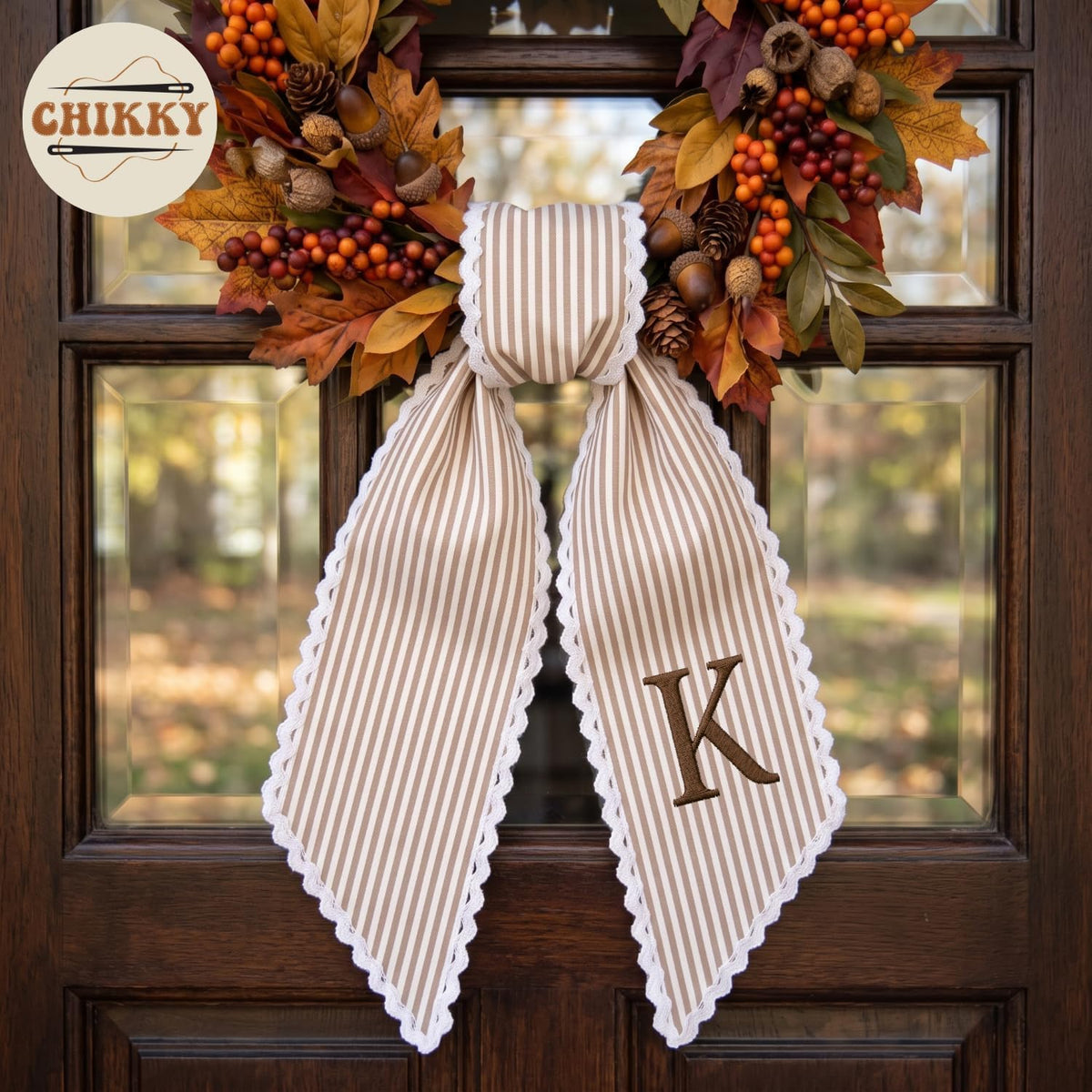 Autumn Personalized Wreath Sash — image 4