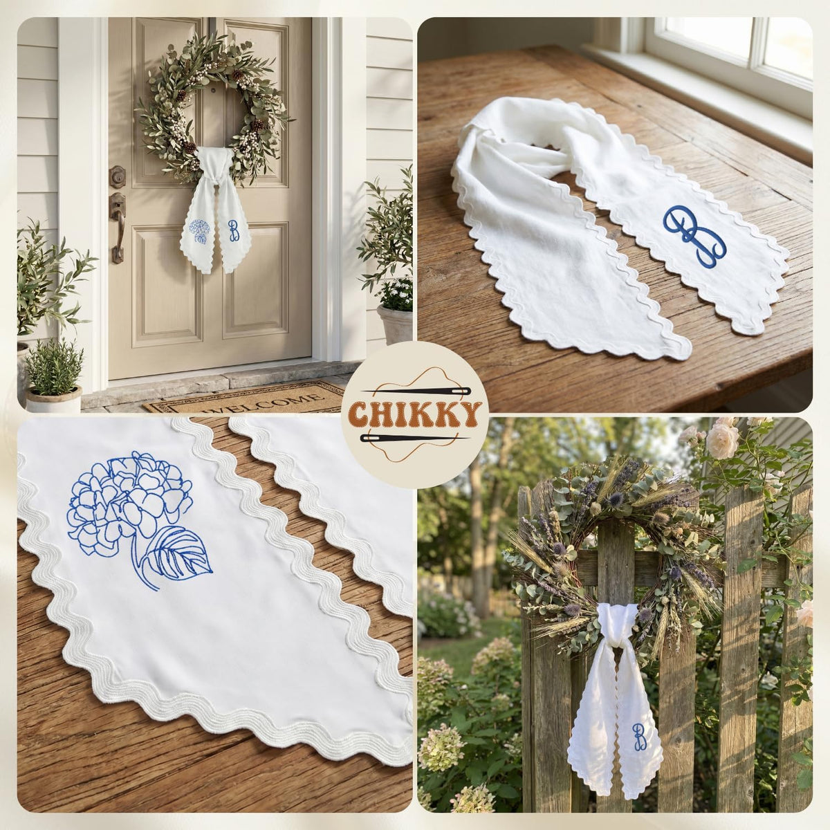 Christmas Personalized Wreath Sash — image 8