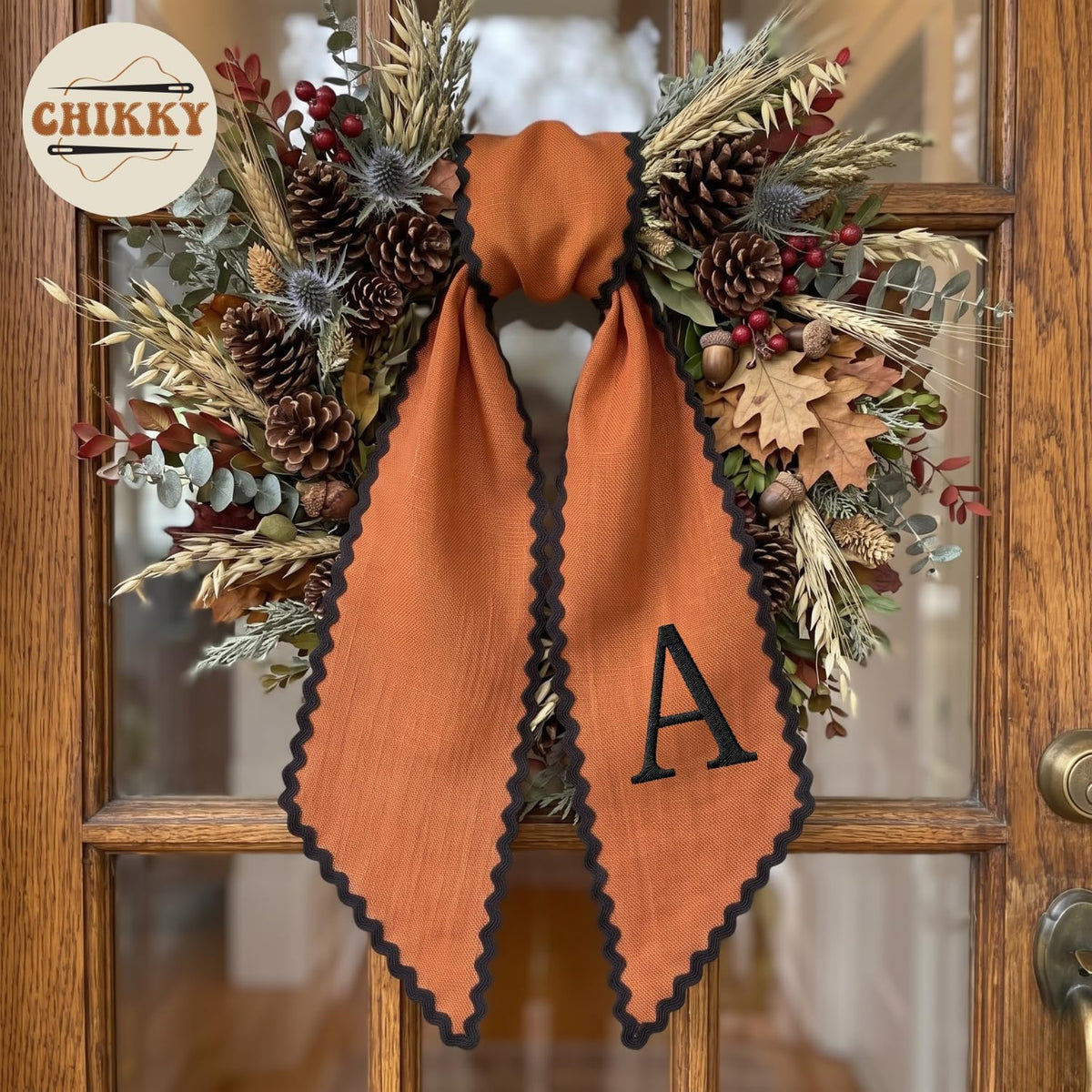 Halloween Personalized Wreath Sash — image 3