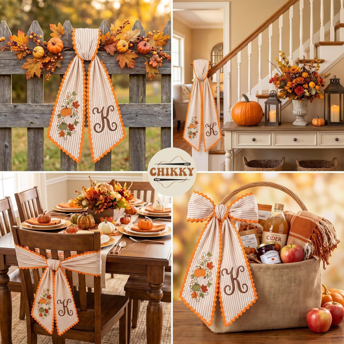 Halloween Personalized Wreath Sash — image 5