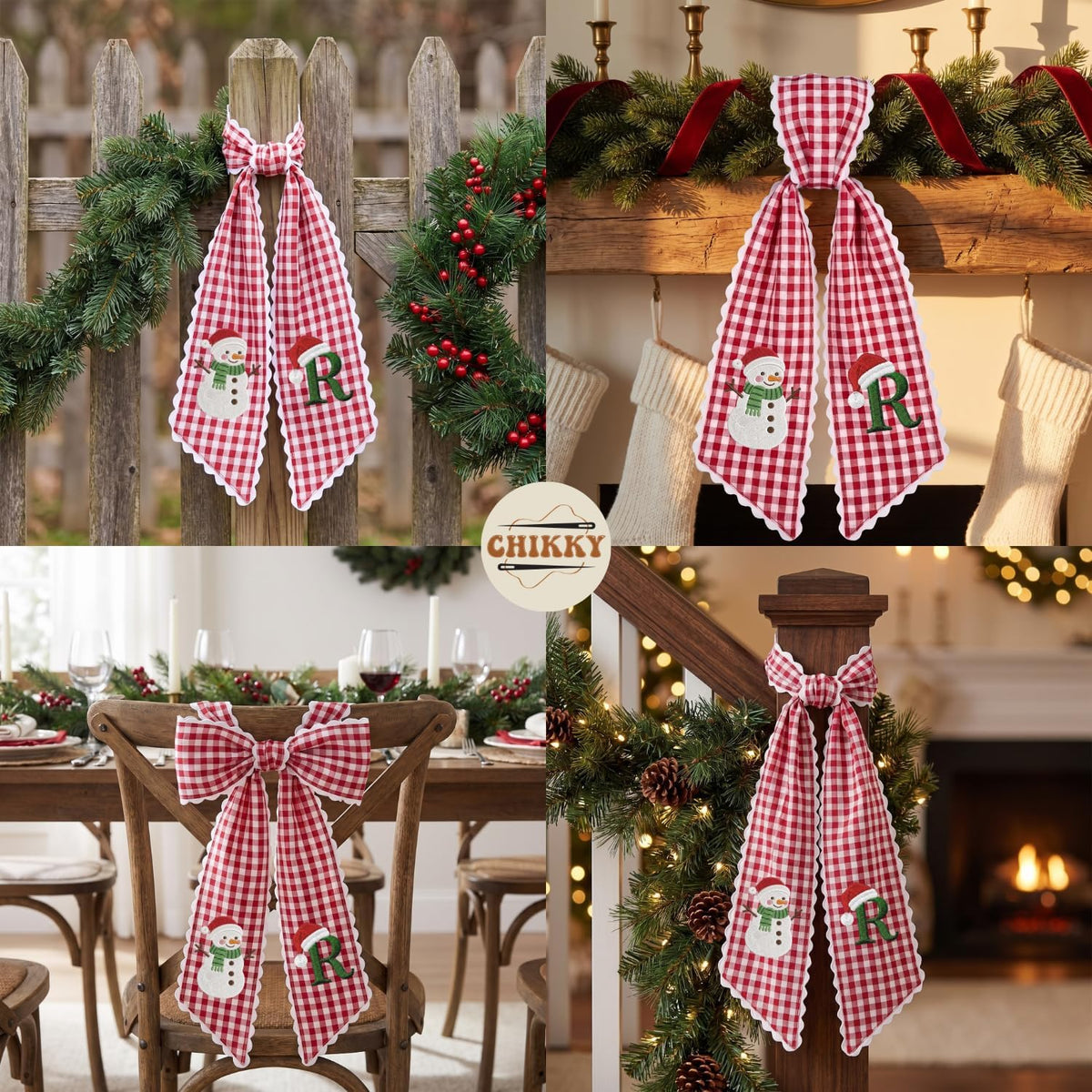 Christmas Personalized Wreath Sash — image 5