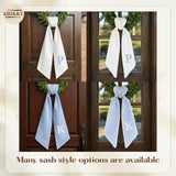 Monogram Personalized Wreath Sash — 12 - Initial — image 7
