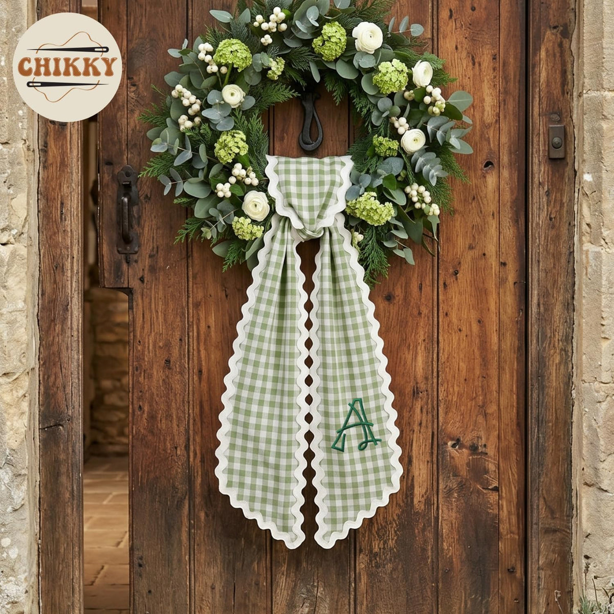 Christmas Personalized Wreath Sash — image 9