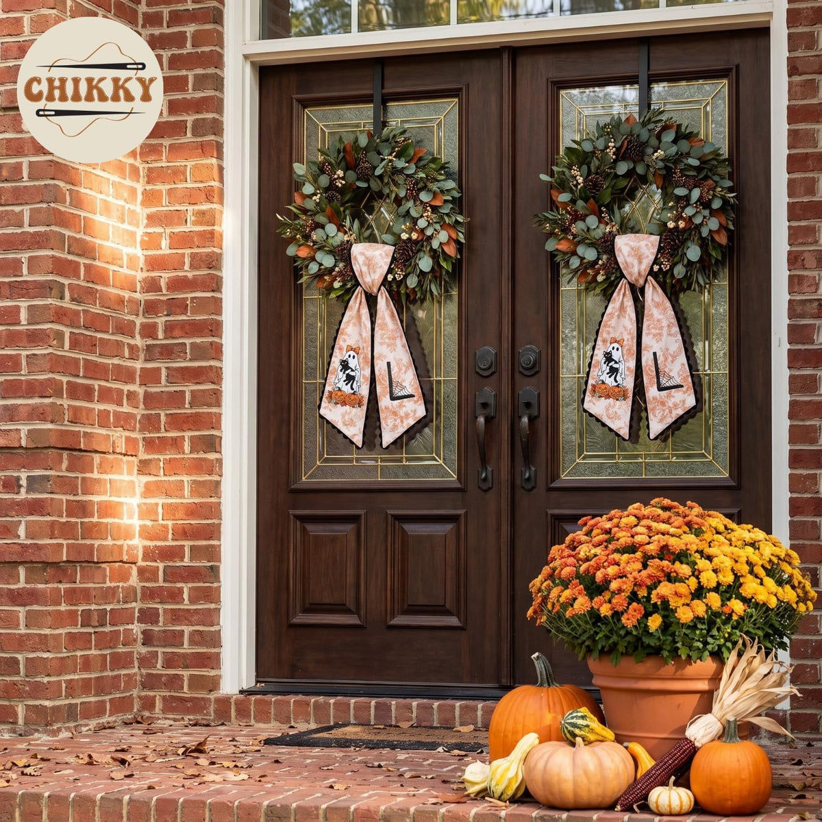 Halloween Personalized Wreath Sash — image 3
