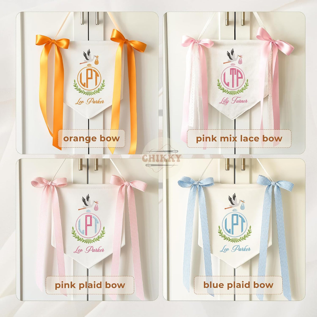 Personalized Embroidered Baby Name Banner — 14 — image 7