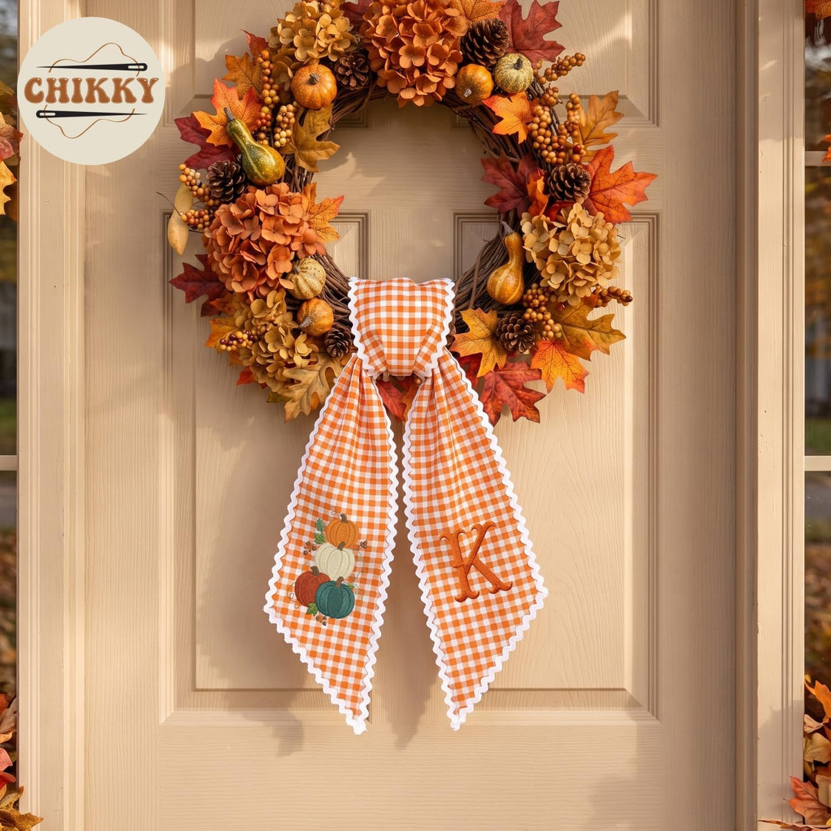 Halloween Personalized Wreath Sash — image 6