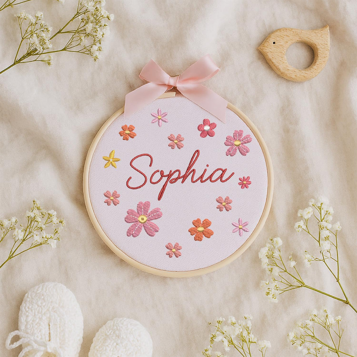 Personalized Embroidered Baby Name Hoop — 1 — image 8