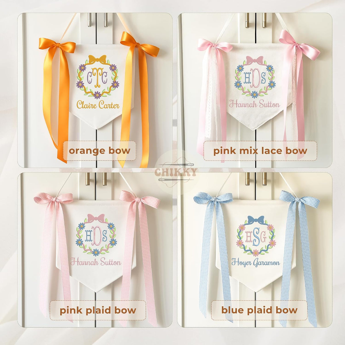 Personalized Embroidered Baby Name Banner — 1 — image 7