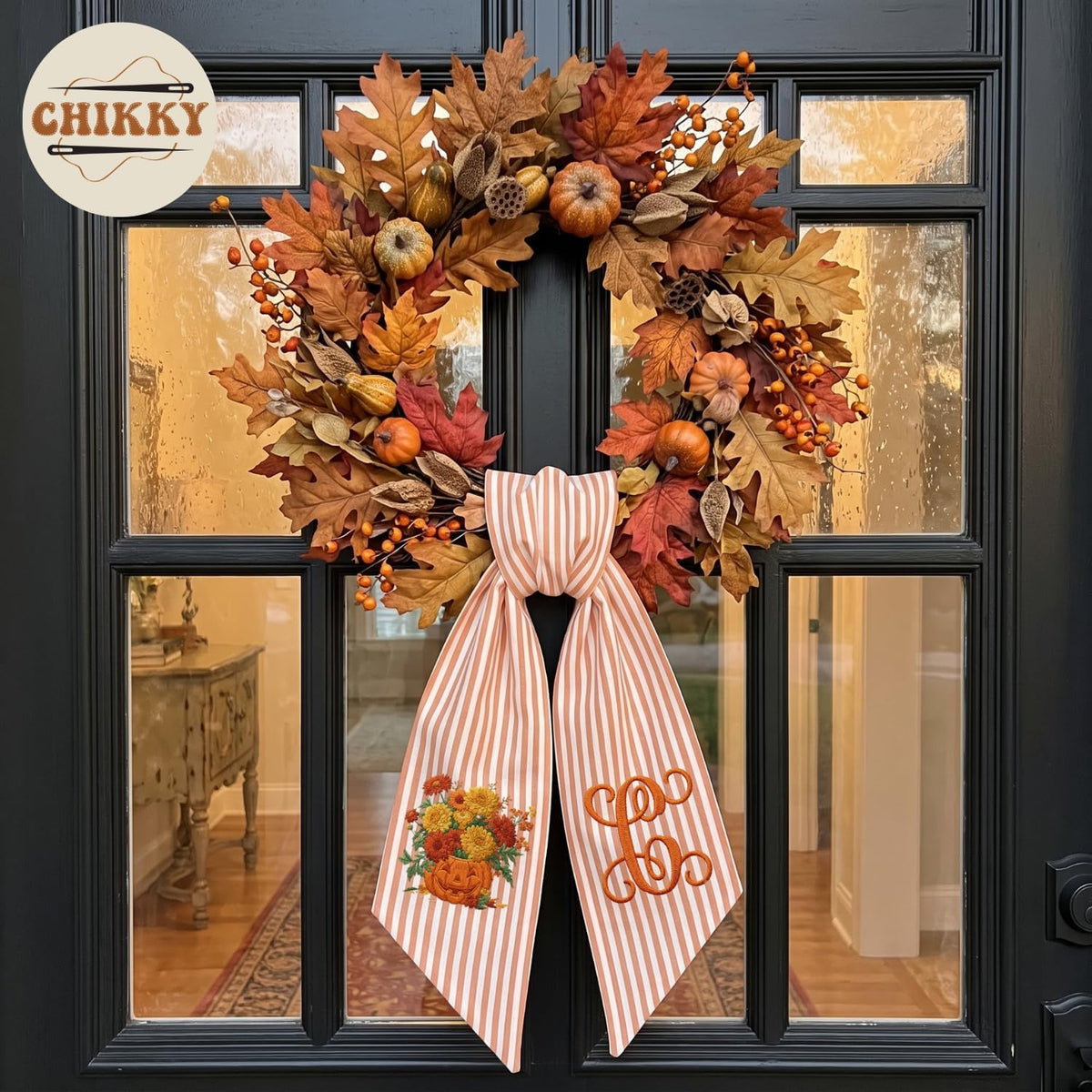 Christmas Personalized Wreath Sash — 26 — image 5