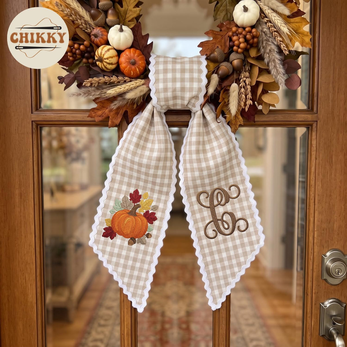 Autumn Personalized Wreath Sash — image 4