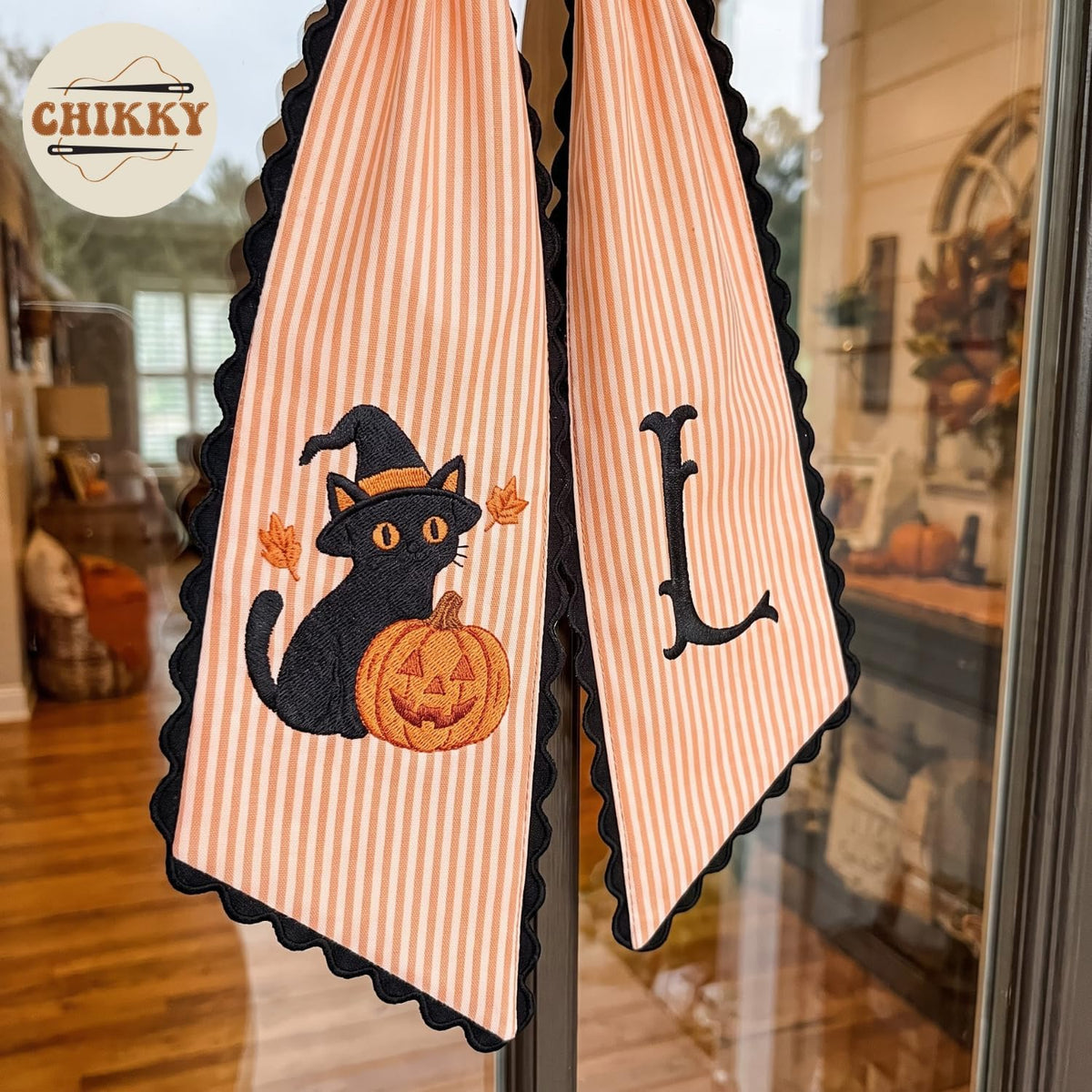 Halloween Personalized Wreath Sash — image 3