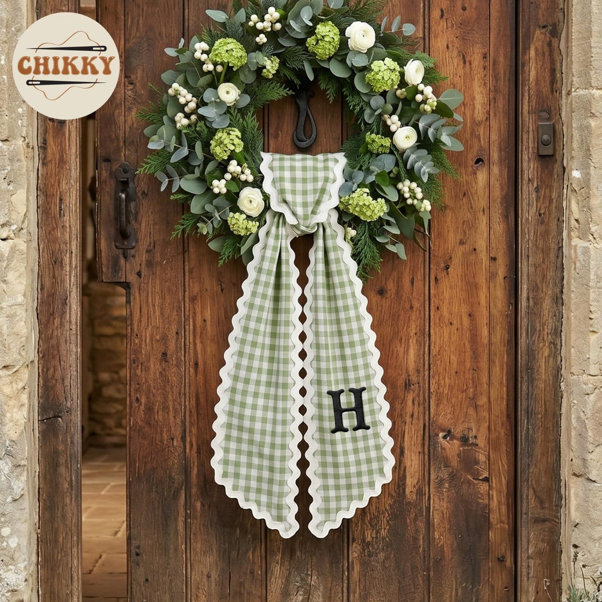 Christmas Personalized Wreath Sash — image 8