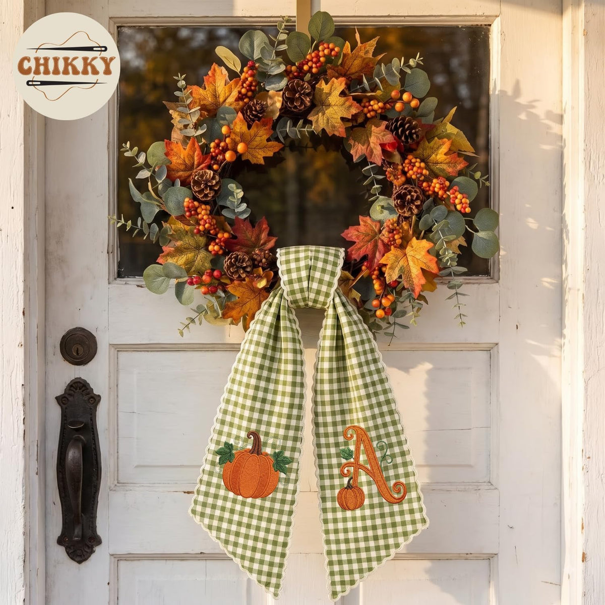Halloween Personalized Wreath Sash — image 3
