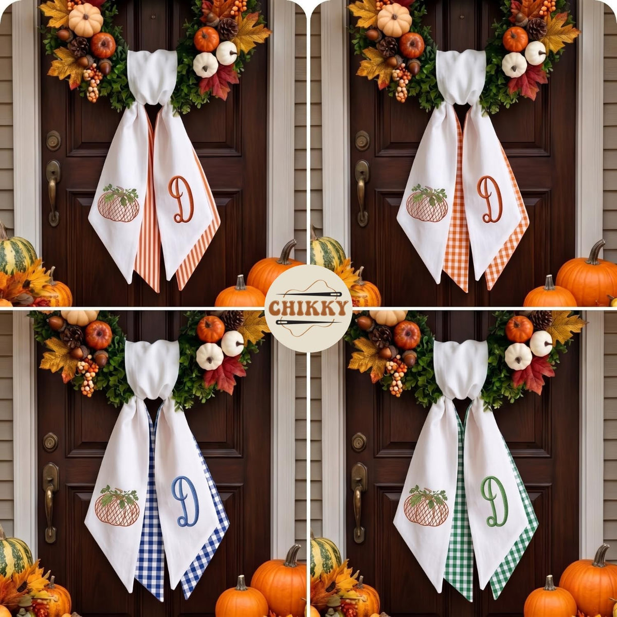 Halloween Personalized Wreath Sash — image 6