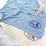 Personalized Knit Baby Blanket — 8 - Cloudy — image 4