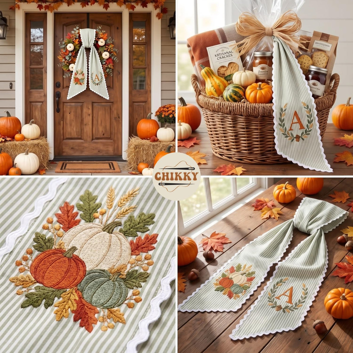 Halloween Personalized Wreath Sash — image 6