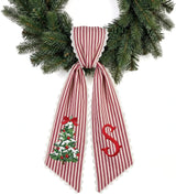 Christmas Personalized Wreath Sash
