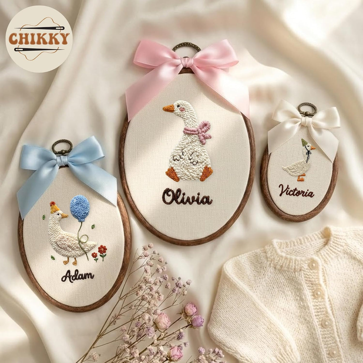 Personalized Embroidered Baby Name Hoop — 1 — image 2