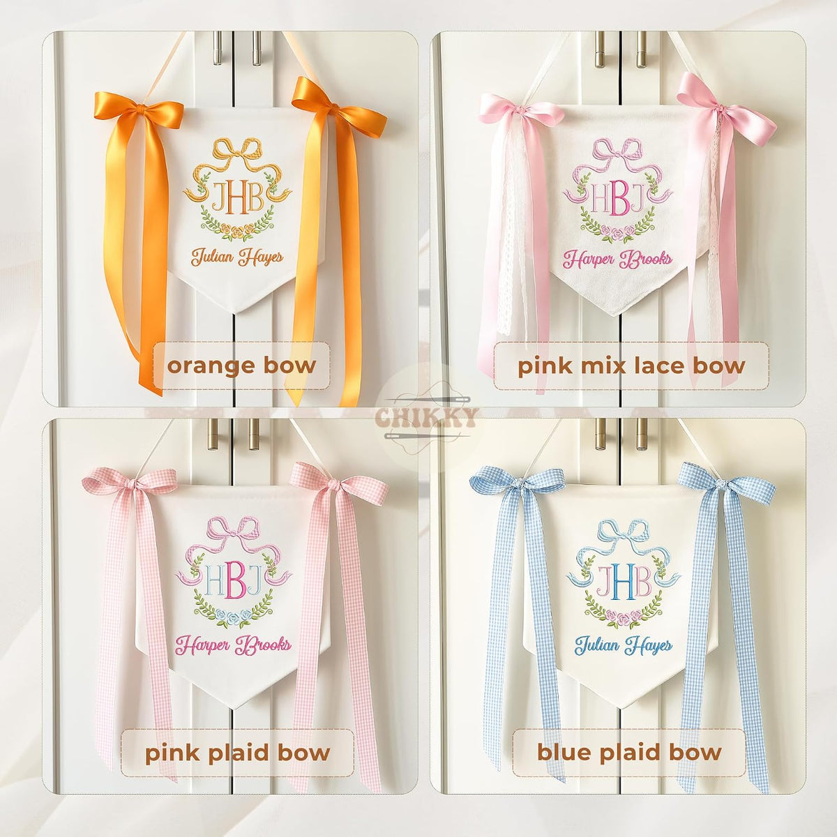 Personalized Embroidered Baby Name Banner — 13 — image 6