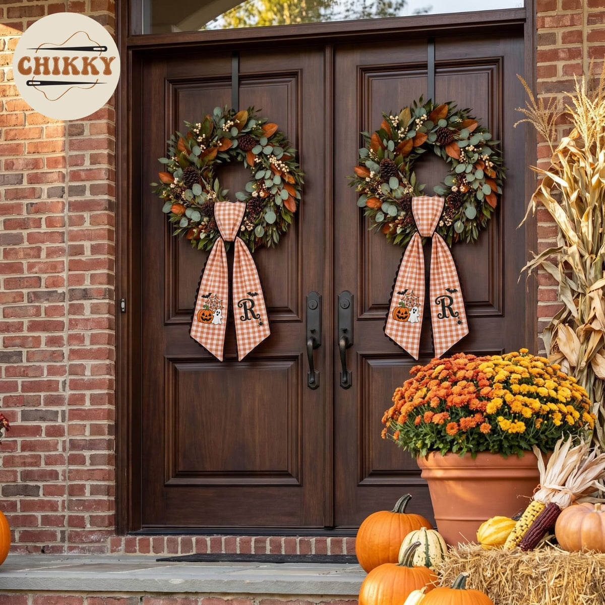 Halloween Personalized Wreath Sash — image 3