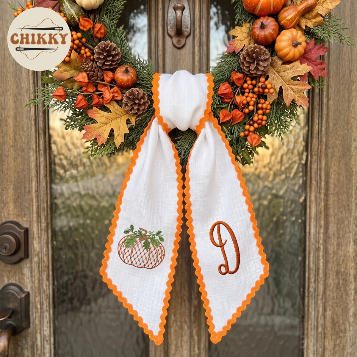 Autumn Personalized Wreath Sash — image 5
