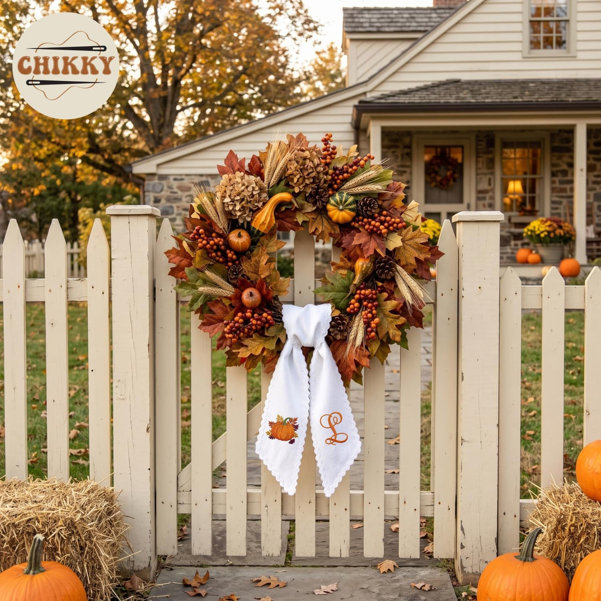 Halloween Personalized Wreath Sash — image 3