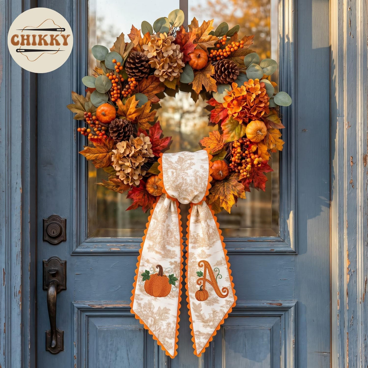 Halloween Personalized Wreath Sash — image 5