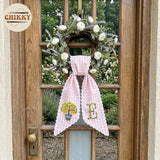 Monogram Personalized Wreath Sash — 2 - Lemon Tree — image 4