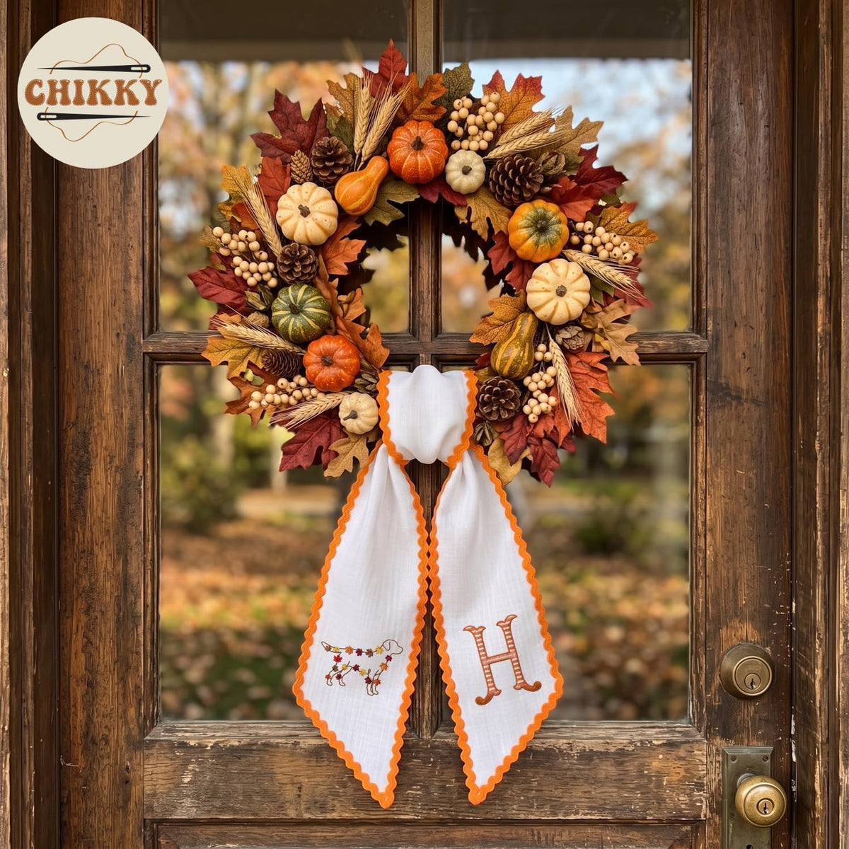 Autumn Personalized Wreath Sash — image 3