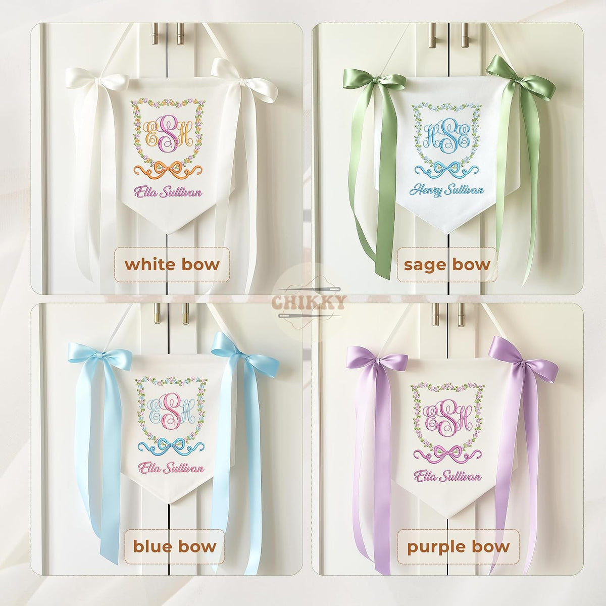 Personalized Embroidered Baby Name Banner — 9 — image 6