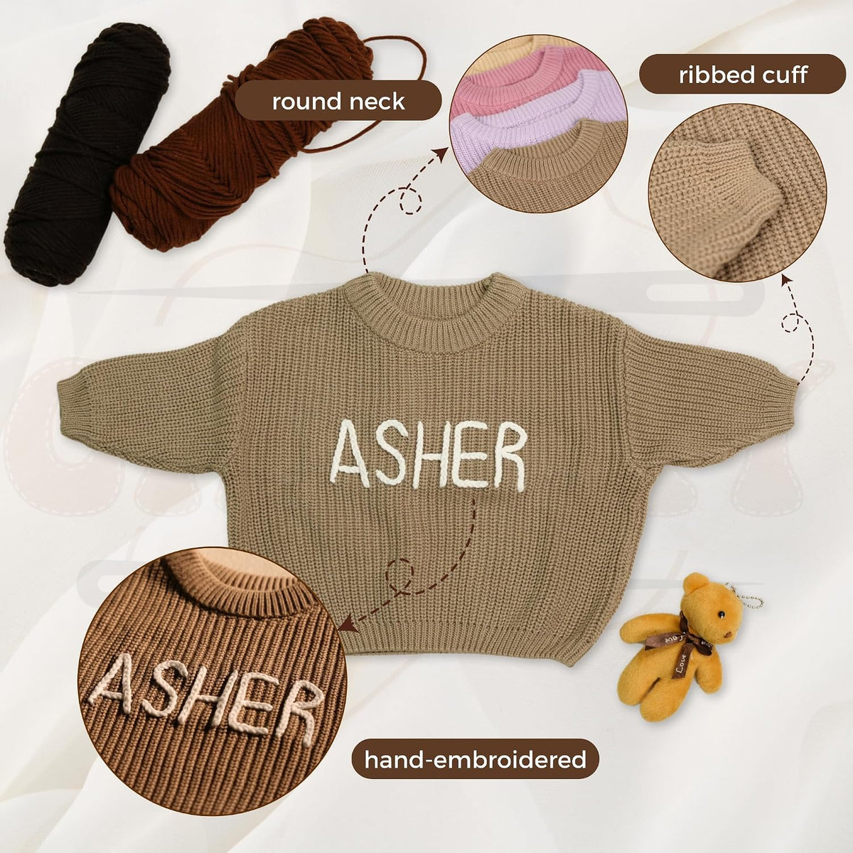 Personalized Baby Name Sweater — image 2